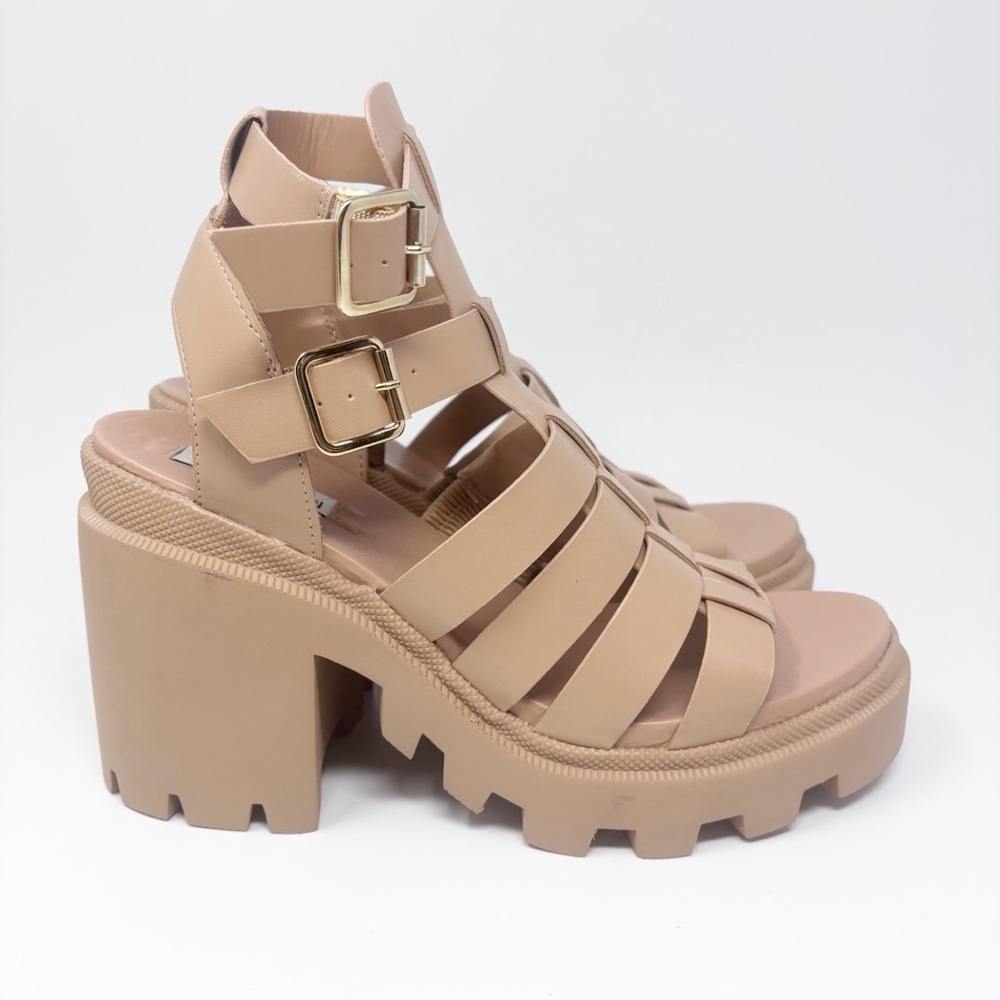 Steve Madden Cosmic Buckle Heeled Sandals 10